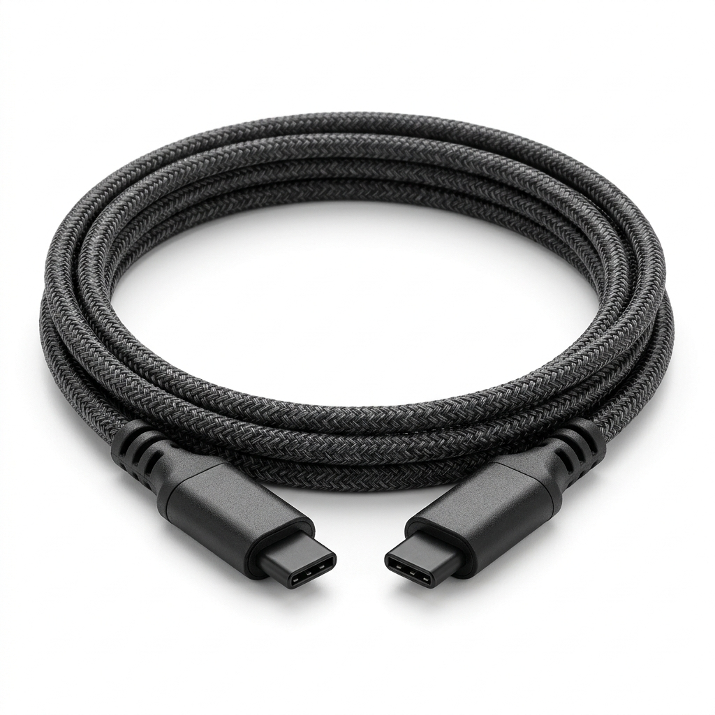 Braided USB-C data cable